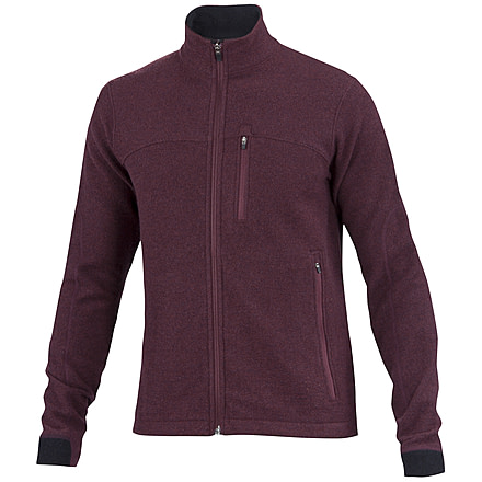 Ibex Scout Jura Full Zip Jacket - Men's-Fire Brick Heather-Large
