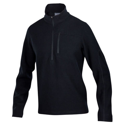 Ibex Scout Jura Half Zip Jacket - Mens-Black-X-Large