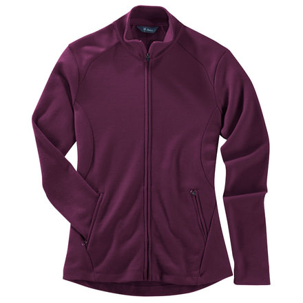 Ibex Shak Full Zip II - Women's-Vino Rojo-Small