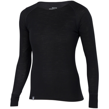Ibex Woolies 1 Crew - Women's-Black-Large