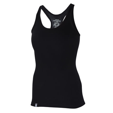 Ibex Woolies 1 Racerback Tank - Womens-Black-X-Small