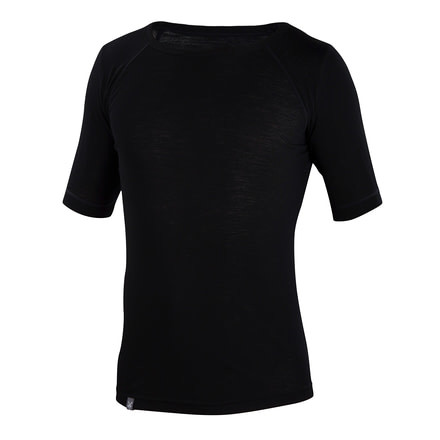 Ibex Woolies 1 Short Sleeve Top - Mens-Black-X-Large