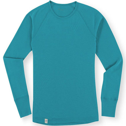 Ibex Woolies Crew Womens - Turq Green S