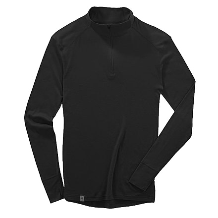 Ibex Woolies Zip T-Neck Mens - Blue Water XL