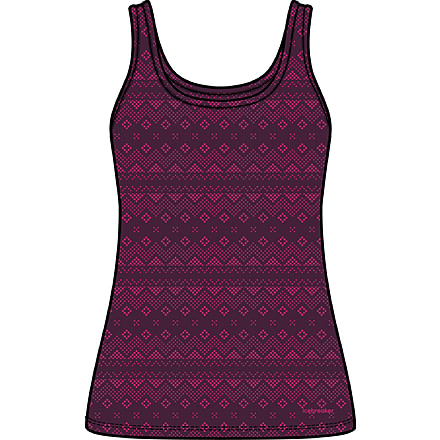 Icebreaker 150 Siren First Snow Tank - Women's, Nightshade/Tempo/Aop, Large, IB0A56V6998L