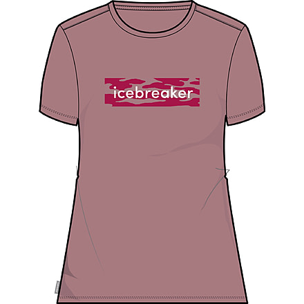 Icebreaker 150 Tech Lite II Short Sleeve Glacial Flow Logo T-Shirt - Women's, Crystal, Medium, IB0A56UM937M