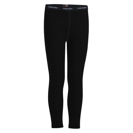 Icebreaker 200 Oasis Thermal Leggings - Kids, Black, 3US, IB1045030013