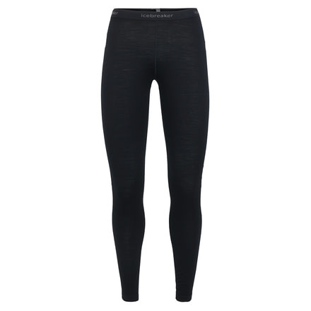 Icebreaker 200 Oasis Thermal Leggings - Women's, Black, Extra Small, IB104383001XS