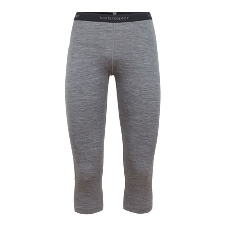 Icebreaker 200 Oasis LegleShort Sleeve - Womens, Gritstone HTHR, Large, 104382013L