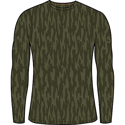 Icebreaker 200 Oasis Long Sleeve Glacial Flow Thermal Top - Men's, Loden/Loden Dk/Aop, Large, IB0A56QS871L