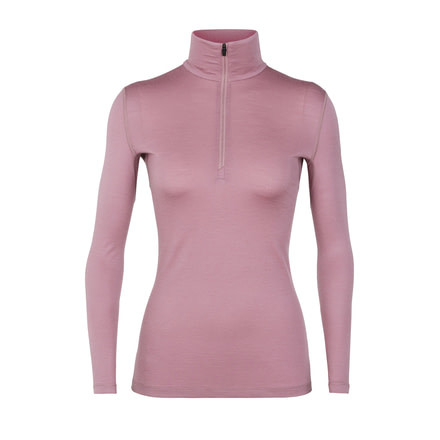 Icebreaker 200 Oasis Long Sleeve Half Zip - Womens, Opal, Large, 104380-601-L