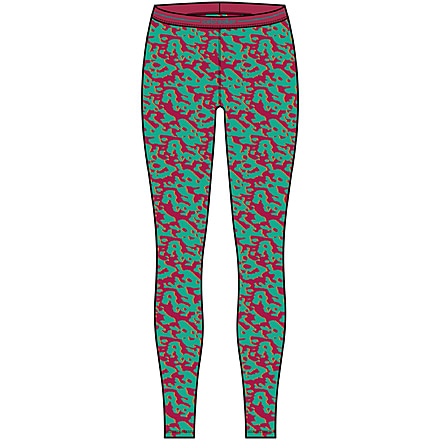 Icebreaker 200 Oasis Macro Forms Leggings - Women's, Flux Green/Dk Flux/Aop, Extra Large, IB0A56UEA67XL