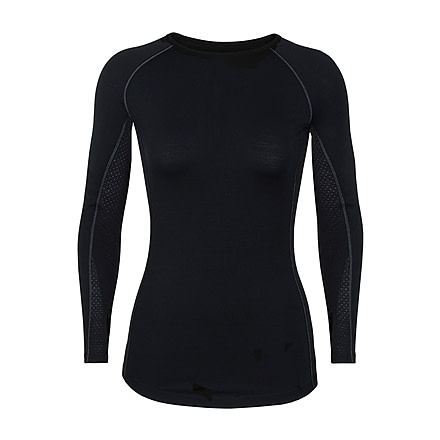 Icebreaker 200 Zone Long Sleeve Crewe, Black/Mineral, Extra Small, 104426-001-XS