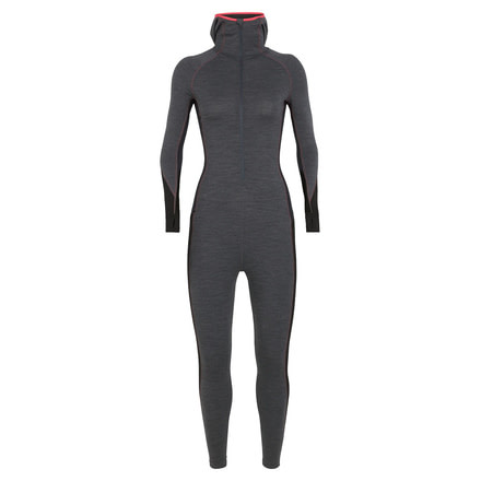 Icebreaker 200 Zone One Sheep Suit -Womens, Jet Heather/Black/Prism, Large, 104464-001-L