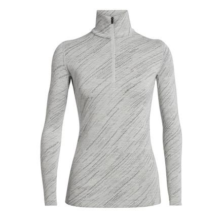 Icebreaker 250 Vertex Long Sleeve Half Zip Snow Storm - Womens, Snow, Large, 104718101L