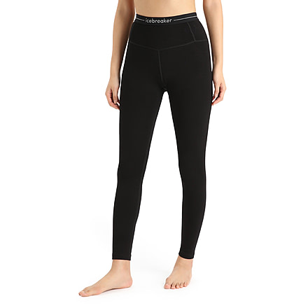 Icebreaker 260 Tech High Rise Thermal Leggings - Women's, Black, Large, IB0A56I4001L