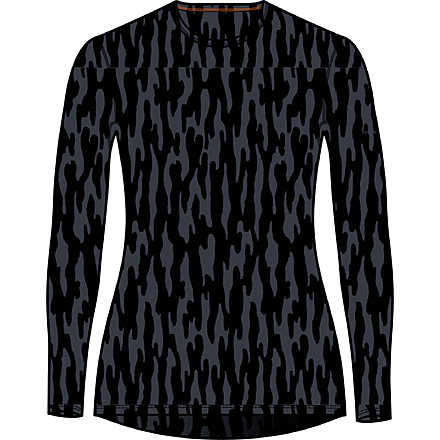 Icebreaker 260 Vertex Long Sleeve Glacial Flow Crewe Top - Women's, Graphite/Black/J, Extra Small, IB0A56TCA69XS