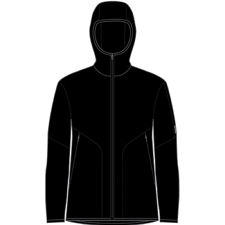 Icebreaker 560 Realfleece Elemental II Long Sleeve Zip Hoodie - Men's, Black, Large, IB0A56QM001L