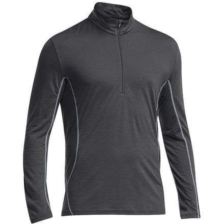 Icebreaker Aero Long Sleeve Half Zip - Mens-Monsoon/Mineral-X-Large