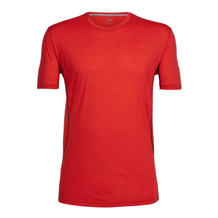 Icebreaker Aero Short Sleeve Crew - Men's-Rocket/Stealth-Small