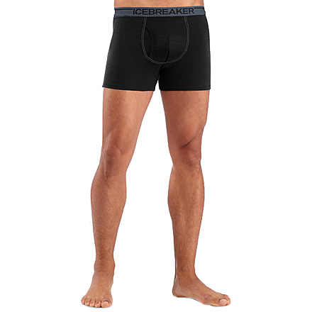 Icebreaker Merino 150 Anatomica Boxers w/ Fly - Men's, Black, 2XL, IB103030001XXL