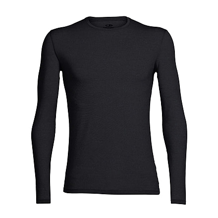 Icebreaker Anatomica Long Sleeve Crewe T-Shirt - Men's, Black, 2XL, IB103032001XXL