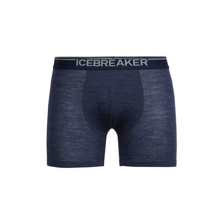 Icebreaker Anatomica Rib Boxers, Fathom Hthr/Admiral, 2XL, 103605401XXL