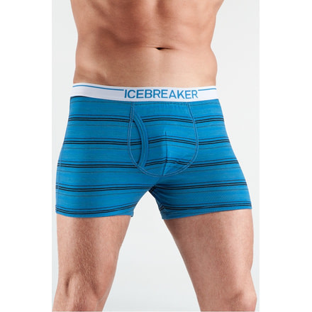 Icebreaker Anatomica Stripe Boxers with Fly - Men's-Force-Large