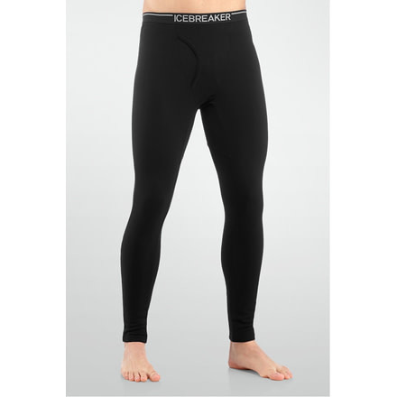 Icebreaker Apex Leggings with Fly - Mens-Black-Medium