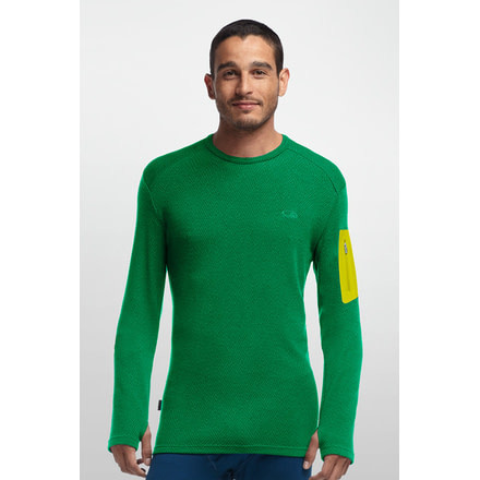 Icebreaker Apex Long Sleeve Crew Mountain Icon Top - Men's-Lucky-Small