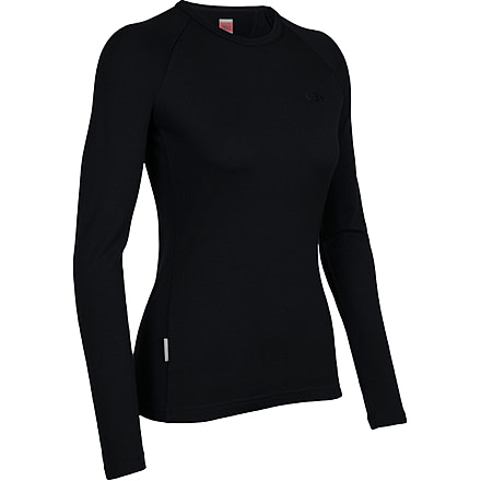 Icebreaker Body Fit Long Sleeve Crewe 260 - Women's - Black L