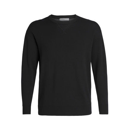 Icebreaker Carrigan Reversible Sweater Sweatshirt - Mens, Black, Small, 104894001S