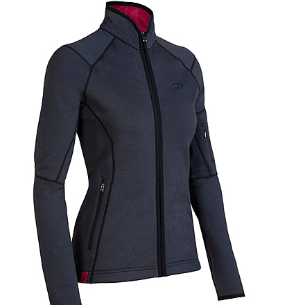 Icebreaker Cascade Full Zip Fleece Clearance - Women's-X-Small-Black/Black