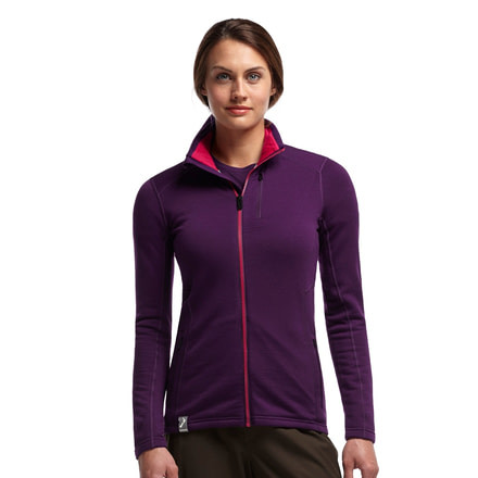 Icebreaker Cascade Long Sleeve Zip Jacket - Women's-Small-Vino/Garnet