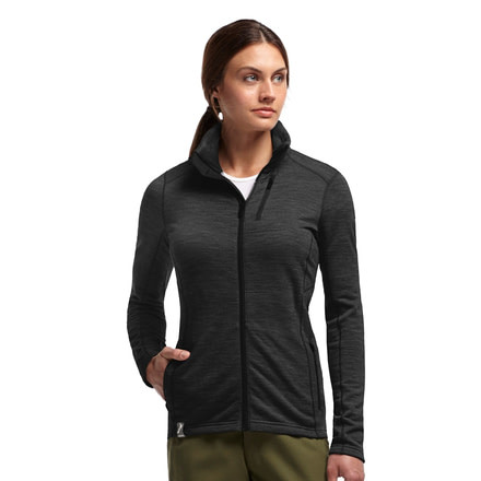 Icebreaker Cascade Long Sleeve Zip Jacket - Women's-Small-Black