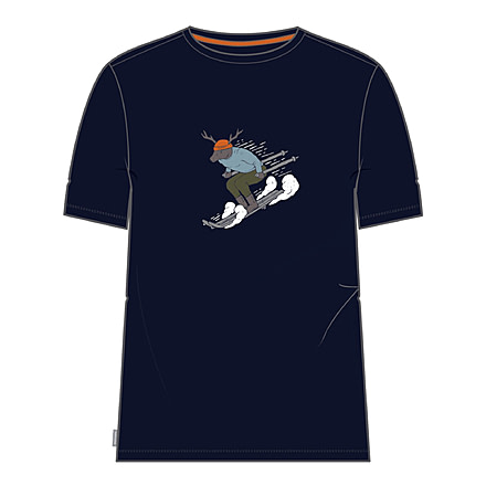 Icebreaker Central Classic Short Sleeve Ski Rider T-Shirt - Men's, Midnight Navy, 2XL, IB0A56S8401XXL