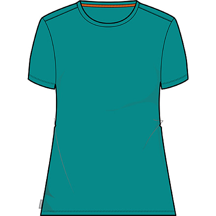Icebreaker Central Classic Short Sleeve T-Shirt - Women's, Flux Green, Extra Large, IB0A56JY861XL
