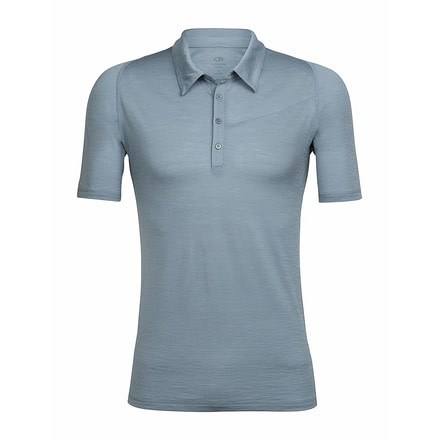 Icebreaker Cinco Short Sleeve Polo, Vapour, S, 104139002S