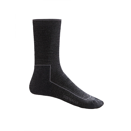 Icebreaker Cool-Lite Hike 3Q Crew Socks - Men's, Jet Heather/Monsoon, Large, IB104661782L