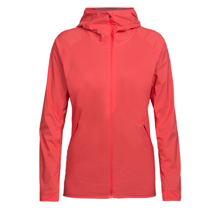 Icebreaker Coriolis Hooded Windbreaker, Poppy Red, L, 104112601L