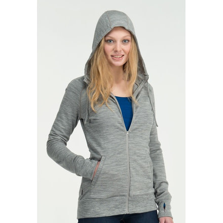 Icebreaker Crush Long Sleeve Hood Clearance - Women's-Metro-Large