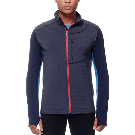 Icebreaker Descender Vest - Men's-Stealth/Oxblood-X-Large