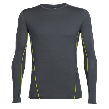 Icebreaker Factor Long Sleeve Tee - Men's-Monsoon/Cactus-Large