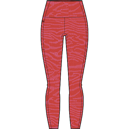 Icebreaker Fastray High Rise Topo Lines Tights - Women's, Electron Pink/Tempo/Aop, Extra Small, IB0A56U8992XS