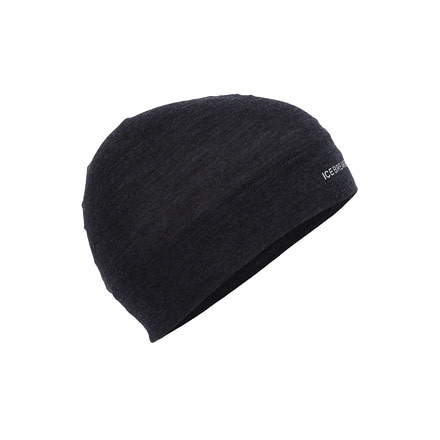 Icebreaker Flexi Beanie - Men's -Black Heather-One Size