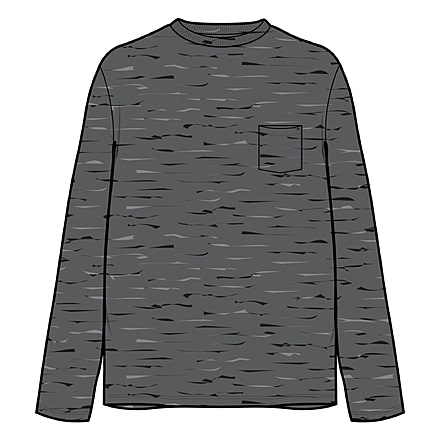 Icebreaker Granary Long Sleeve Pocket T-Shirt - Men's, Gritstone Heather, 2XL, IB0A56CH004XXL