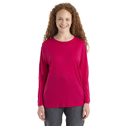 Icebreaker Granary Long Sleeve T-Shirt - Women's, Electron Pink, Small, IB0A56D4851S