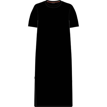 Icebreaker Granary Tee Dress - Women's, Black, Extra Small, IB0A56EO001XS