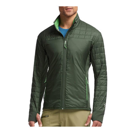 Helix Long Sleeve Zip Jacket - Mens-Conifer/Balsam-Large