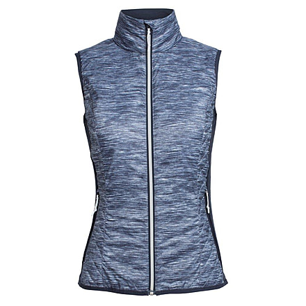 Icebreaker Helix Vest - Women's-Fraser Peaks Grey Heather/Stealth-Medium